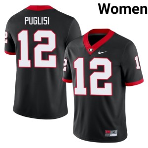 #12 Ryan Puglisi Georgia Women Player Jerseys - Black