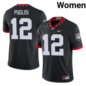 #12 Ryan Puglisi Georgia Women Mascot 100th Anniversary 2026 Jerseys - Black
