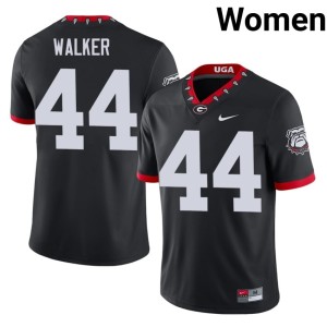 #44 Travon Walker UGA Bulldogs Women Mascot 100th Anniversary College Jersey - Black