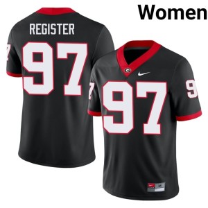 #97 Wade Register Damn Good Dawgs Womens High School Jersey - Black