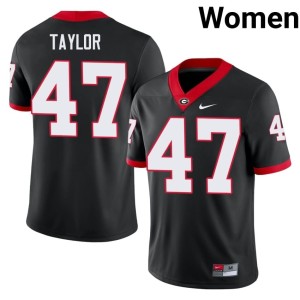 #47 Will Taylor University of Georgia Bulldogs Women Player Jersey - Black