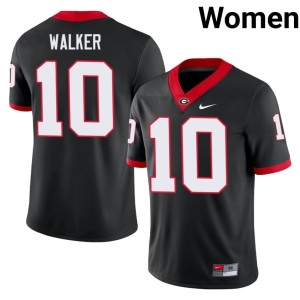 #10 Zayden Walker Dawgs Women's Football Jersey - Black