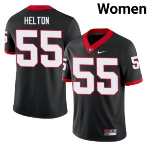 #55 Zykie Helton Dawgs Women's Official Jersey - Black