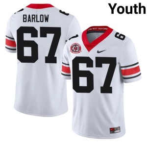 #67 Clinton Barlow Bulldog Nation Youth 1980 National Champions 40th Anniversary Stitched Jersey - White