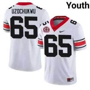 #65 Dennis Uzochukwu Georgia Youth 1980 National Champions 40th Anniversary University Jerseys - White