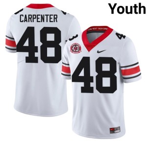 #48 Duncan Carpenter University of Georgia Bulldogs Youth 1980 National Champions 40th Anniversary Alumni Jersey - White