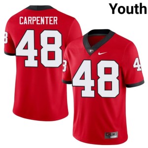 #48 Duncan Carpenter UGA Youth University Jerseys - Red