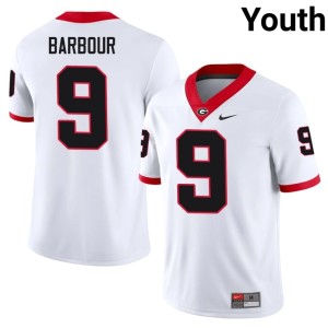 #9 Ethan Barbour Go Dawgs Youth High School Jerseys - White