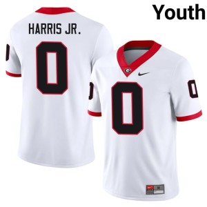 #0 Gabe Harris Jr. Georgia Youth Football Jersey - White