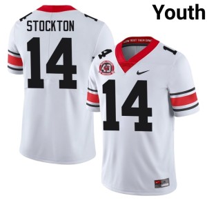 #14 Gunner Stockton Damn Good Dawgs Youth 1980 National Champions 40th Anniversary Embroidery Jerseys - White
