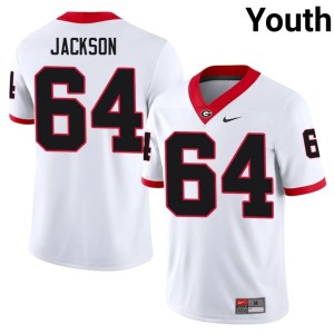 #64 Jahzare Jackson Bulldog Nation Youth NCAA Jerseys - White