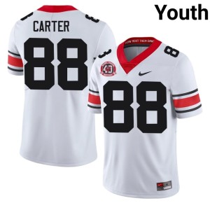 #88 Jalen Carter University of Georgia Youth 1980 National Champions 40th Anniversary College Jersey - White