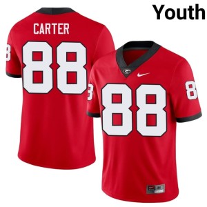 #88 Jalen Carter Dawgs Youth Stitched Jerseys - Red