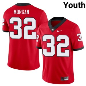 #32 Jaylan Morgan University of Georgia Bulldogs Youth 2026-27 Jersey - Red