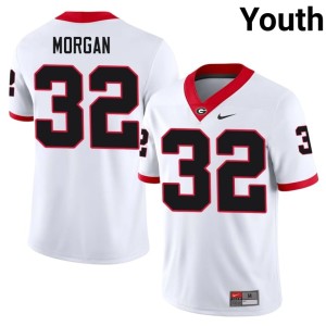 #32 Jaylan Morgan Georgia Youth Limited Jerseys - White