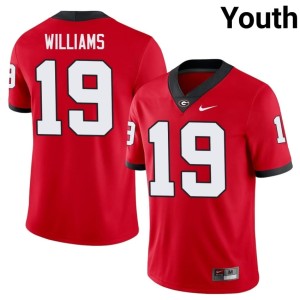 #19 Justin Williams Damn Good Dawgs Youth Football Jerseys - Red
