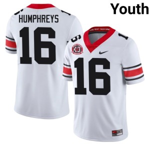 #16 London Humphreys University of Georgia Youth 1980 National Champions 40th Anniversary High School Jerseys - White