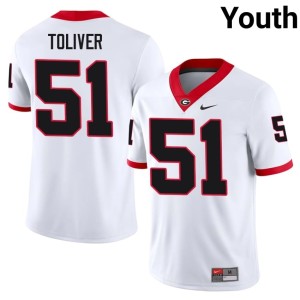 #51 Malachi Toliver DGDs Youth University Jerseys - White