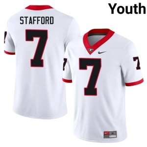 #7 Matthew Stafford UGA Bulldogs Youth Player Jerseys - White