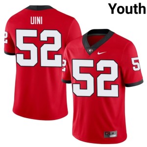 #52 Michael Uini UGA Bulldogs Youth University Jerseys - Red
