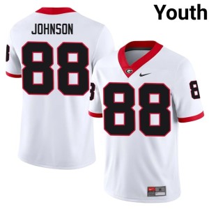 #88 Nasir Johnson UGA Youth Alumni Jerseys - White