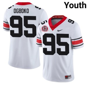 #95 Nnamdi Ogboko Bulldog Nation Youth 1980 National Champions 40th Anniversary Replica Jerseys - White