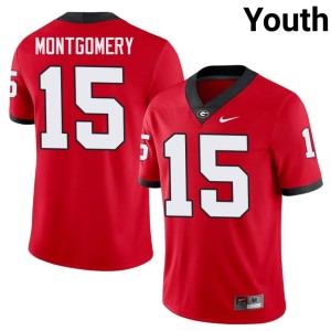 #15 Ryan Montgomery UGA Youth Game Jersey - Red