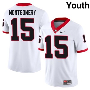#15 Ryan Montgomery Georgia Bulldogs Youth Official Jerseys - White
