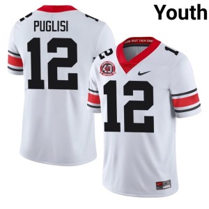 #12 Ryan Puglisi Georgia Youth 1980 National Champions 40th Anniversary Official Jersey - White