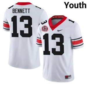 #13 Stetson Bennett University of Georgia Bulldogs Youth 1980 National Champions 40th Anniversary University Jerseys - White