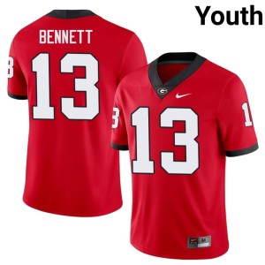 #13 Stetson Bennett DGDs Youth Embroidery Jersey - Red