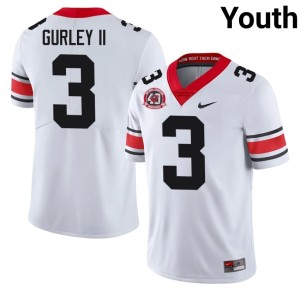 #3 Todd Gurley II University of Georgia Bulldogs Youth 1980 National Champions 40th Anniversary Game Jersey - White