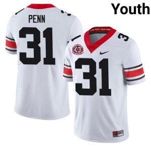 #31 Wade Penn Damn Good Dawgs Youth 1980 National Champions 40th Anniversary College Jerseys - White