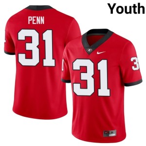 #31 Wade Penn University of Georgia Youth 2026-27 Jerseys - Red
