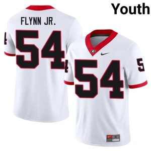 #54 Waltclaire Flynn Jr. Bulldog Nation Youth Game Jerseys - White