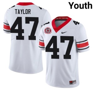 #47 Will Taylor University of Georgia Bulldogs Youth 1980 National Champions 40th Anniversary Stitched Jersey - White