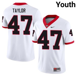 #47 Will Taylor Damn Good Dawgs Youth Alumni Jerseys - White