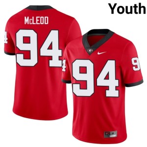 #94 Xzavier McLeod Go Dawgs Youth Embroidery Jersey - Red