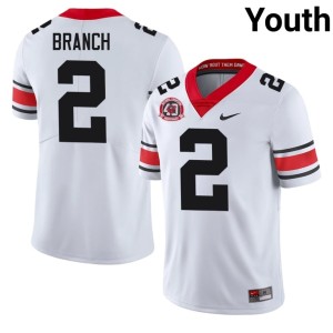 #2 Zion Branch Bulldog Nation Youth 1980 National Champions 40th Anniversary Football Jerseys - White
