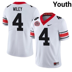 #4 CJ Wiley UGA Youth 1980 National Champions 40th Anniversary 2026-27 Jerseys - White