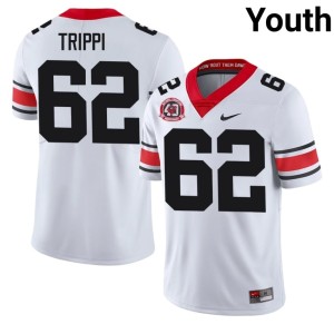 #62 Charley Trippi Georgia Bulldogs Youth 1980 National Champions 40th Anniversary Replica Jersey - White