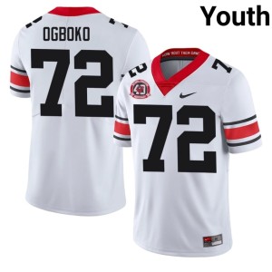 #72 Ekene Ogboko Georgia Youth 1980 National Champions 40th Anniversary Official Jerseys - White