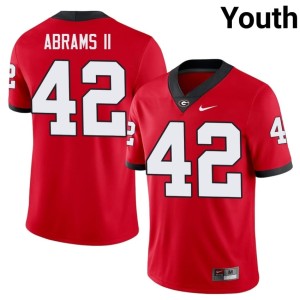 #42 Nick Abrams II UGA Bulldogs Youth Player Jerseys - Red