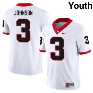 #3 Quintavius Johnson Damn Good Dawgs Youth 2026 Jersey - White