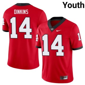 #14 Rasean Dinkins Go Dawgs Youth Replica Jersey - Red