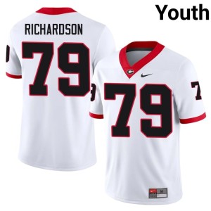 #79 TyQuez Richardson Georgia Youth Football Jerseys - White