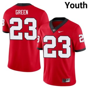 #23 Tyriq Green Bulldog Nation Youth University Jerseys - Red