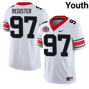 #97 Wade Register UGA Bulldogs Youth 1980 National Champions 40th Anniversary Limited Jersey - White