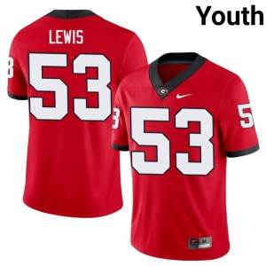 #53 Zach Lewis Damn Good Dawgs Youth University Jerseys - Red