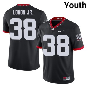 #38 AJ Lonon Jr. Damn Good Dawgs Youth Mascot 100th Anniversary College Jersey - Black
